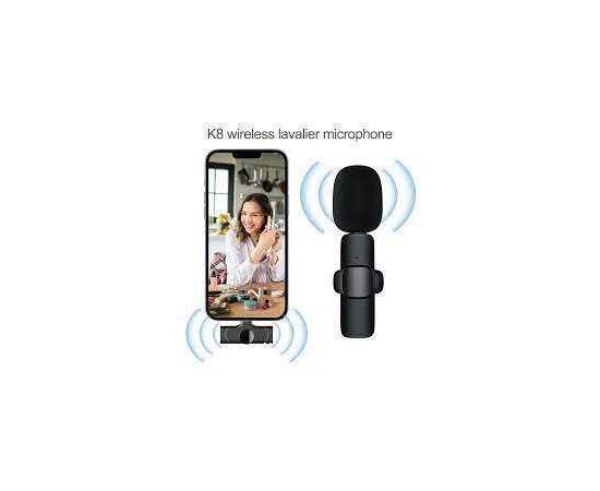 K8 Wireless Microphone Mic with type c and lightening connector