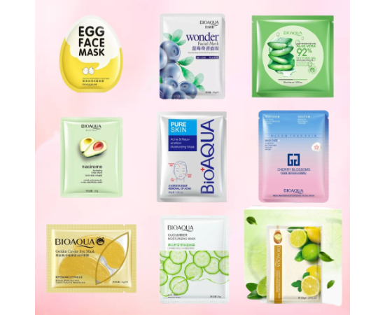 Facial Sheet Mask Pack of 9
