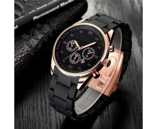 Classic Wrist Watch For Men - Black