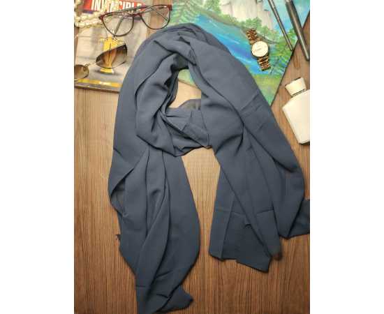 Plain Chiffon Hijab For Women - 1 Piece