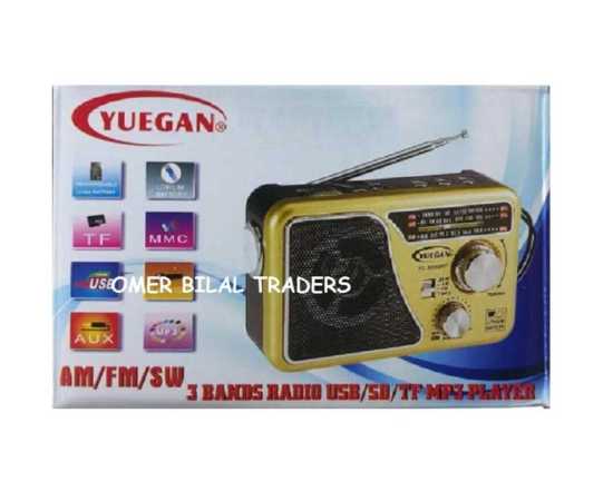 Portable 3 Bands (FM/AM/SW) Rechargeable Radio With Music player