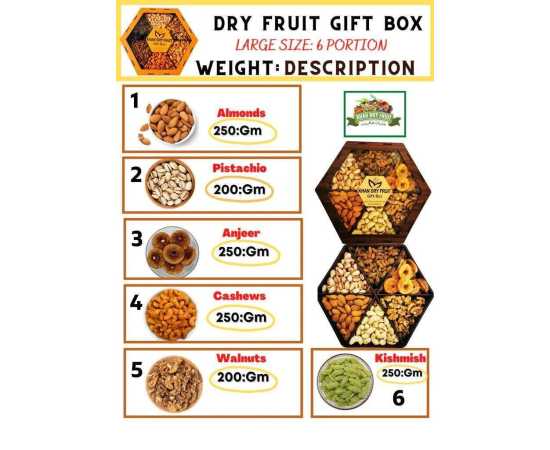 Mix Dry Fruit Box Wooden Price in Pakistan 1 kg
