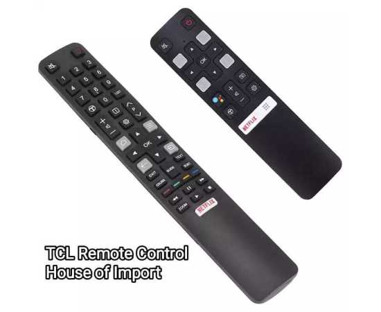 TCL Smart LED TV Remote Control Without Voice Command With Netflex Button (Mini)