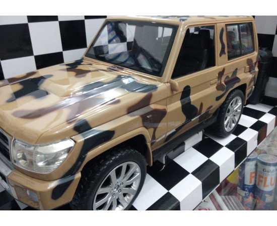 Rechargeable Remote Control Land Cruiser Army Jeep Toy For Kids