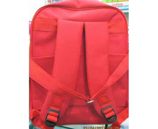 3D-Cartoon Character Spiderman School Bag - Red