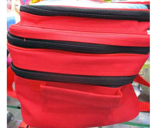 3D-Cartoon Character Spiderman School Bag - Red