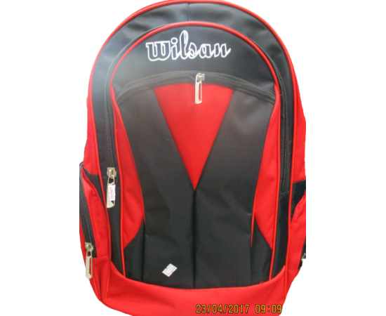 Excellent Quality Wilson Large School Bag - Black & Red