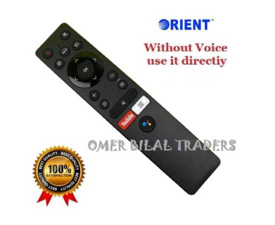 Orient Remote For Smart Led, Tv With YouTube Button