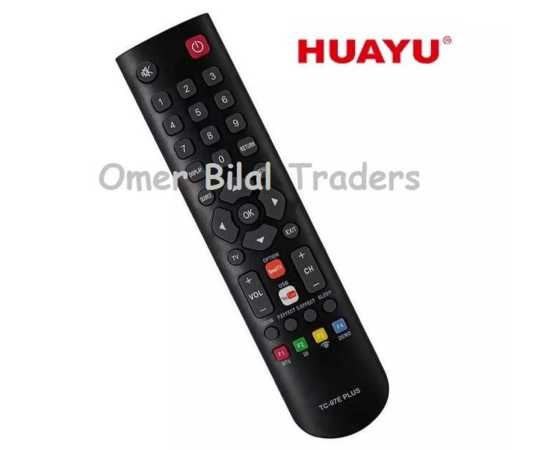 Huayu Remote For Led & Lcd, Tv With Netflix Button - TC-97E Plus