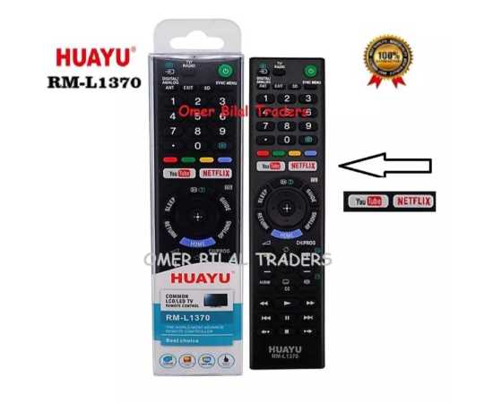 Sony Universal Remote For Smart Lcd & Led - Huayu RM-l1370