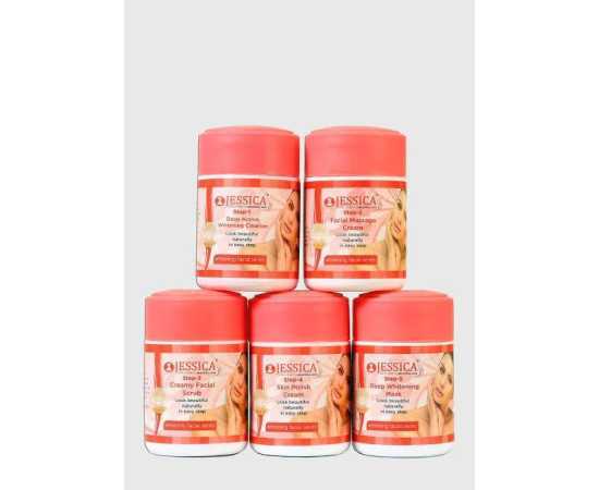 Jessica Ultra Glowing 5 Step Facial Kit - 250gm Jar