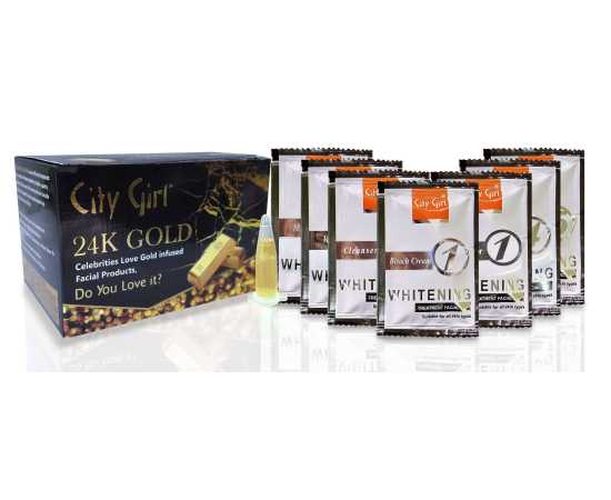 City Girl Gold 7 Steps Sachet Facial Kit
