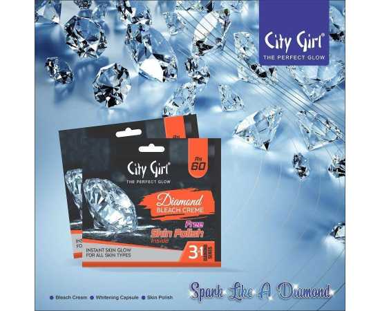 City Girl Diamond Bleach Cream 4 Sachet