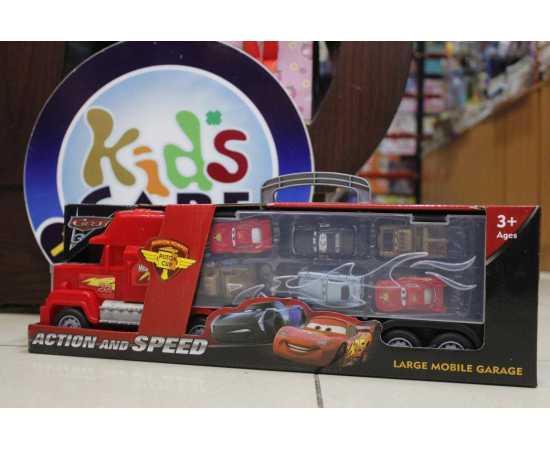 Mc Queen Cars Trailer Truck Toy (Kc5431)