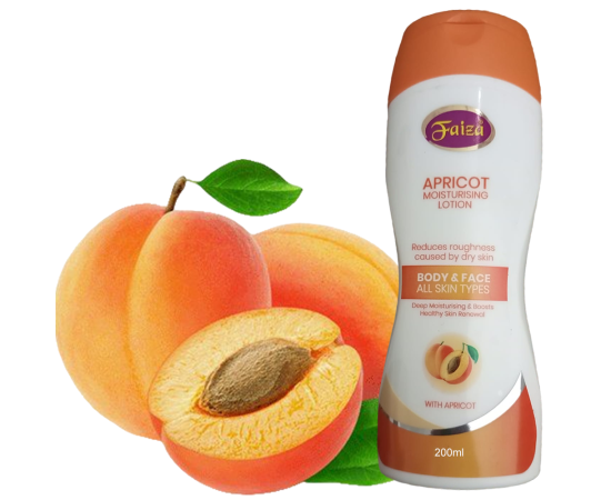 Faiza Apricot Face & Body Moisturizing Lotion For All Skins - 200ML