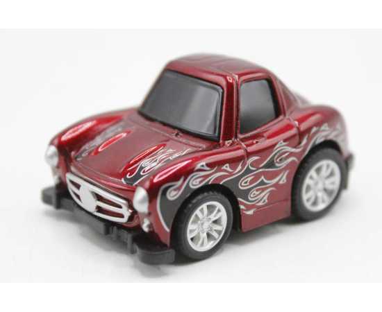 Pull Back Die Cast Model Car Maroon (1300A-2)