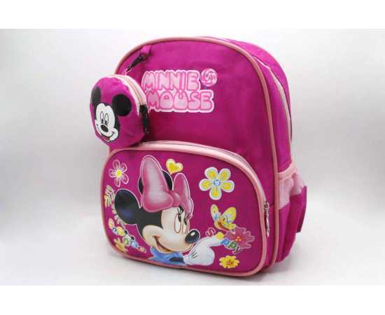 Minnie Mouse Dark Pink School Bag For Kids  (Kc5318)