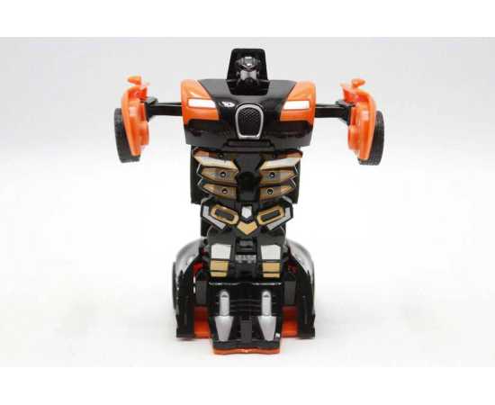 Bugatti Deformation Friction Car Model Toy Orange (715)