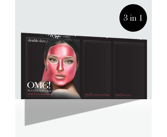 Double Dare Omg! Platinum Hot Pink Facial Mask Kit