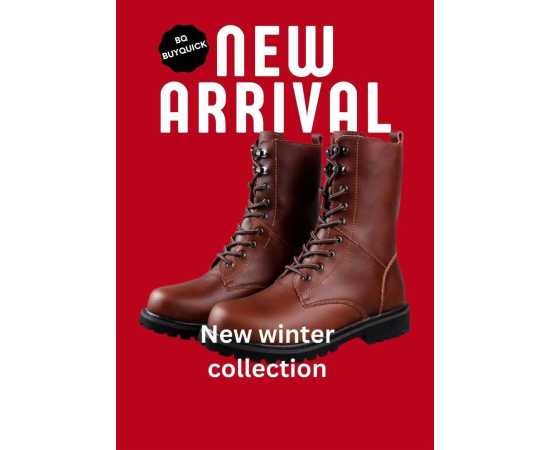 New Arrival Long Shoes In Pure Leather For Men - Brown