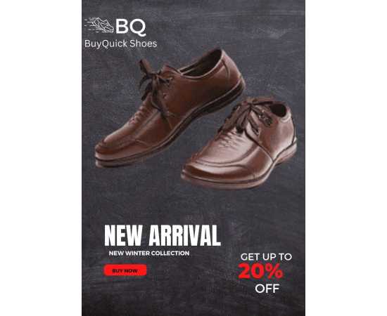 Dress Shoes In Pure Leather For Men - Brown