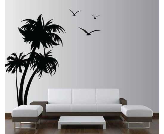 Birds Big Tree Wall Sticker For Room And Tv Lounge Decorations Stickers
