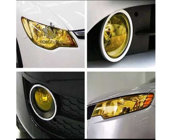 3 Feet Super Glossy Shine Fog Lamination Tape Multi Purpose Car & Bike