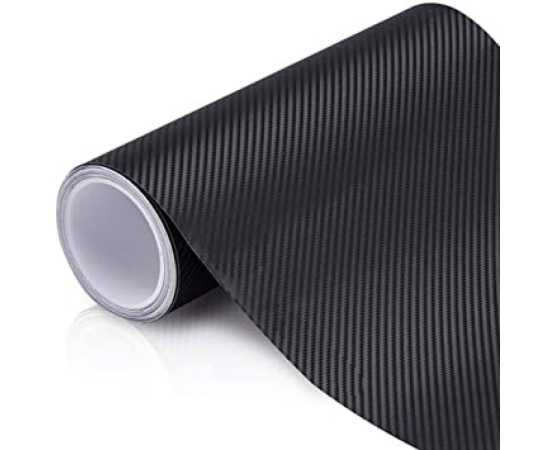 Black Sticker 3D Carbon Fiber Sticker Paper For Laptops Mobile