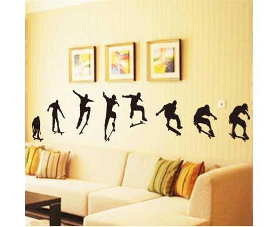 Big Wall Sticker For Boys Room Skateboard Stickers