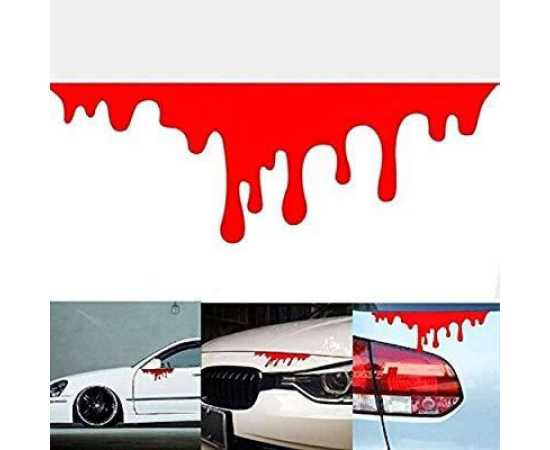 Red Blood Sticker For Car Bumper