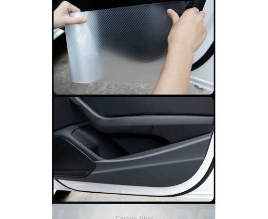 12 X 16 Inches Transparent Sticker 3D Carbon Fiber Sticker Paper 3D Vinyl For Cars