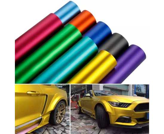 Vinyl Wrap Matte Metallic Vehicle Film 12"X36 Sticker Paper