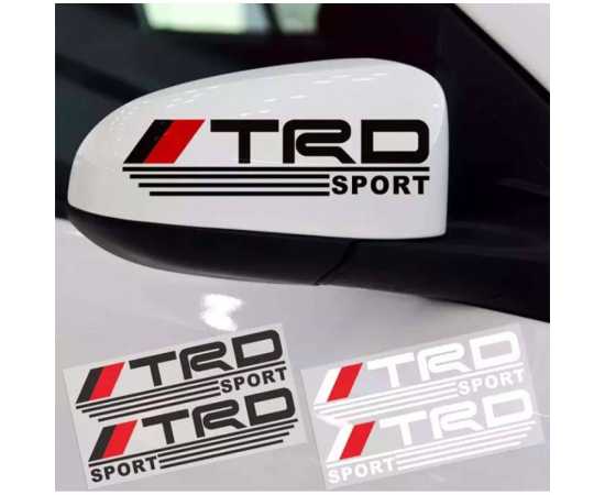 2 Trd Sticker For Car Side Mirros Stylish Stickers