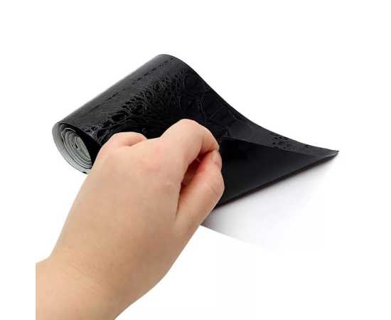 12 X 16 Inches Black Crocodile Skin Leather Sticker
