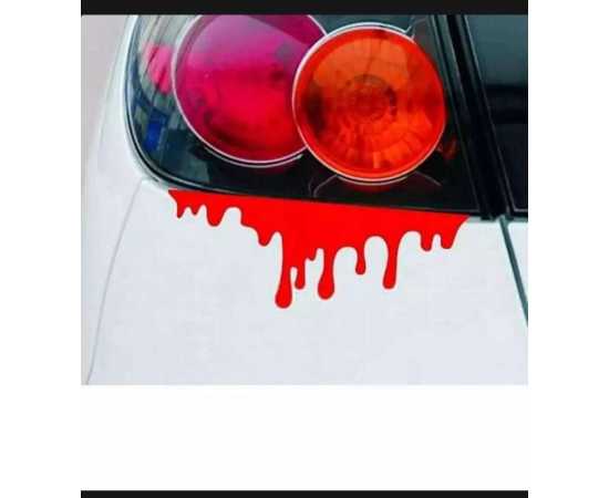 Red Blood Sticker For Car Bumper