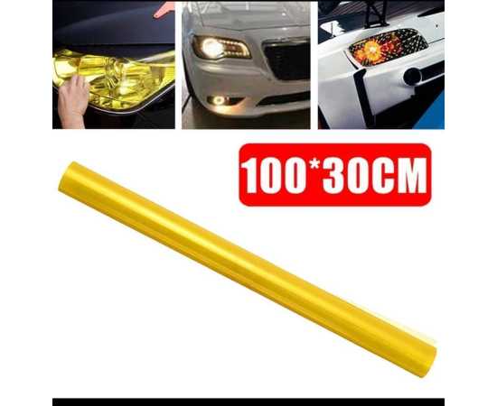 3 Feet Super Glossy Shine Fog Lamination Tape Multi Purpose Car & Bike