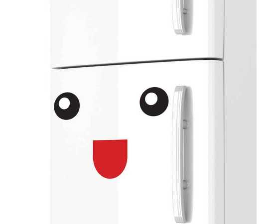 Funny Fridge Door Sticker Freezer Stickers Black Decoration Sticker