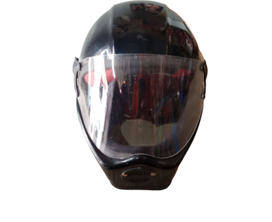 Motorbike Black Helmet For Personal Safety - 1 Piece