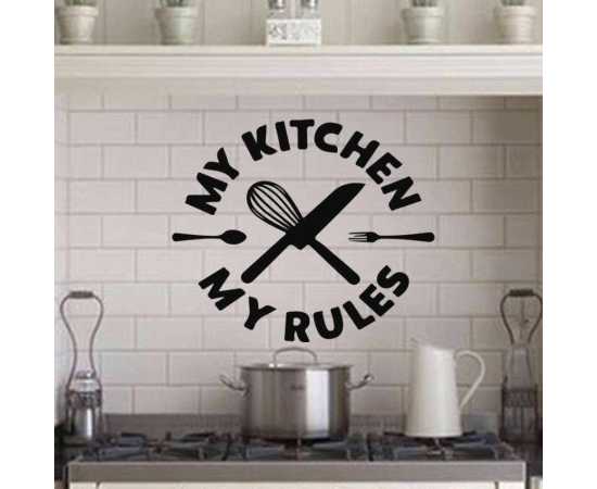 My Kitchen My Rules Kitchen Wall Decoration Sticker