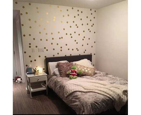 Pack Of 100 Dot Circles Polka Dots Circle Wall Stickers