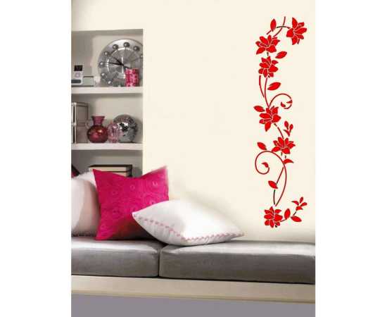 4 Feet's Simple Floral Bail Flowers Wall Sticker