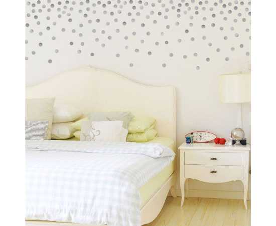 Pack Of 100 Dot Circles Polka Dots Circle Wall Stickers