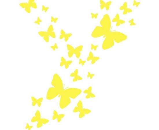 Pack Of 50 Butterflies Stickers Pvc Colour Wall Stickers For Kids Bedroom Wall Decoration