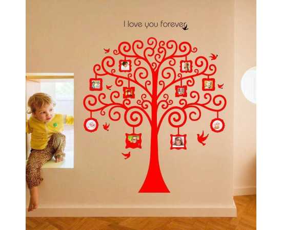 Multicolour Family Tree Wall Sticker