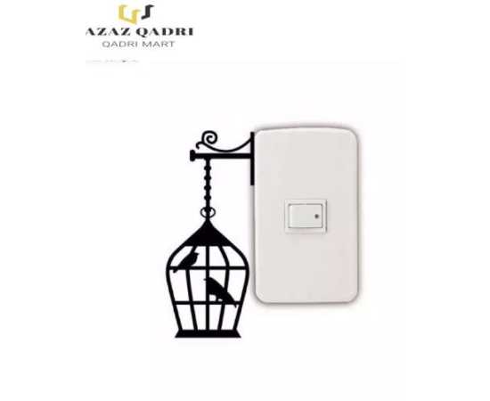 Beautiful Flower Fence Switch Sticker Wall Decoration