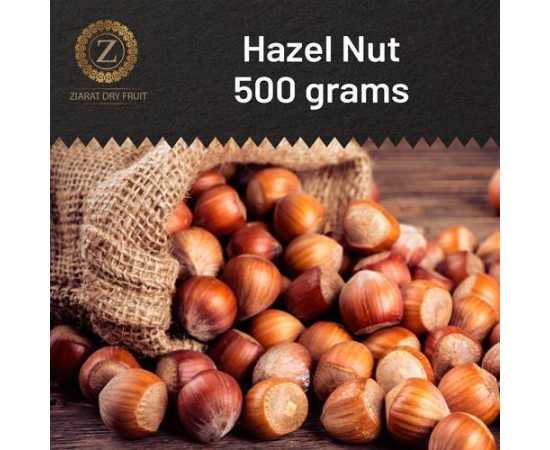 Fresh Hazel Nut Dry Fruit - Pack  of 1 500 Grams