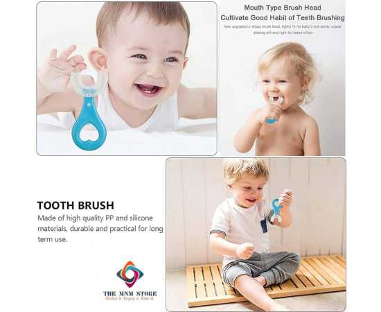Kids U Shaped Toothbrush - 360° Teeth Cleaning Design