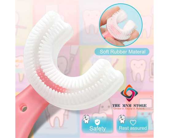 Kids U Shaped Toothbrush - 360° Teeth Cleaning Design
