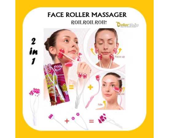 2 In 1 Face Roller Massager Double Chin Remover For Women