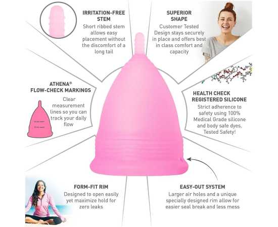 Softer Reusable Menstrual Period Cup  - 1 Piece